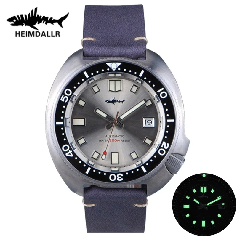 Water Dish Reptile - Heimdllr jam tangan pria Titanium Turtle