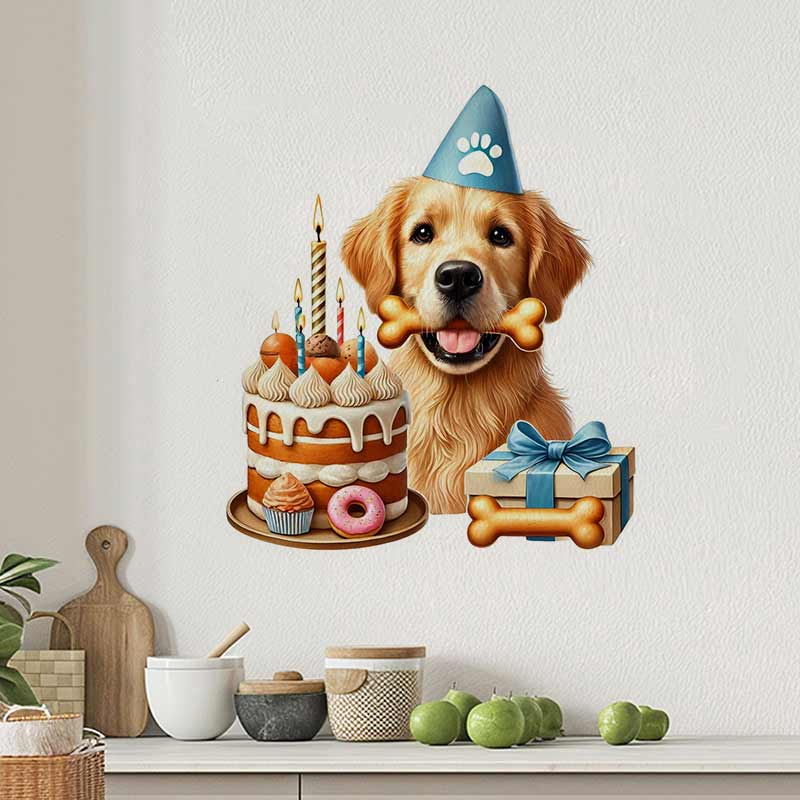Selamat Ulang Tahun Golden Ret - Pvc Panel Background ulasan dan harga