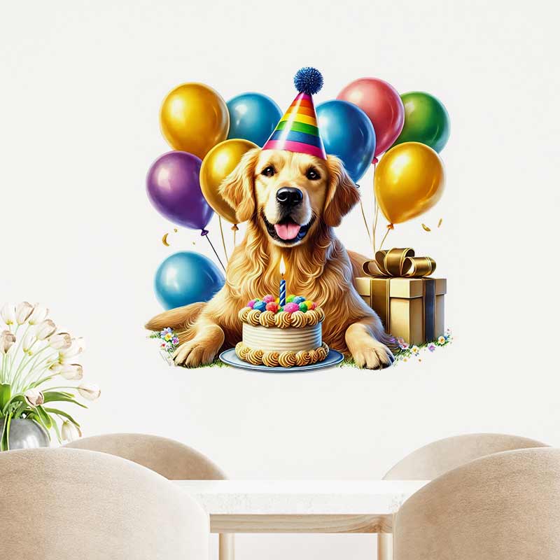 Selamat Ulang Tahun Golden Ret - Pvc Panel Background ulasan dan harga