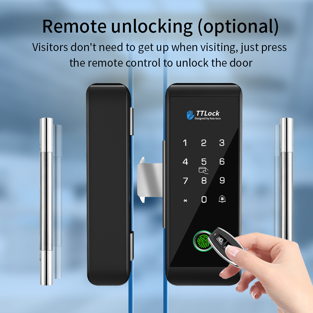 Kunci Pintu Kaca Pintar TTLOCK - Glass Door Hinge ulasan dan harga